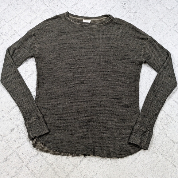 Tribe Kelley Tops - Tribe Kelley Sweatshirt Women's L Green Heather Fit Sleeves Oversized Thermal